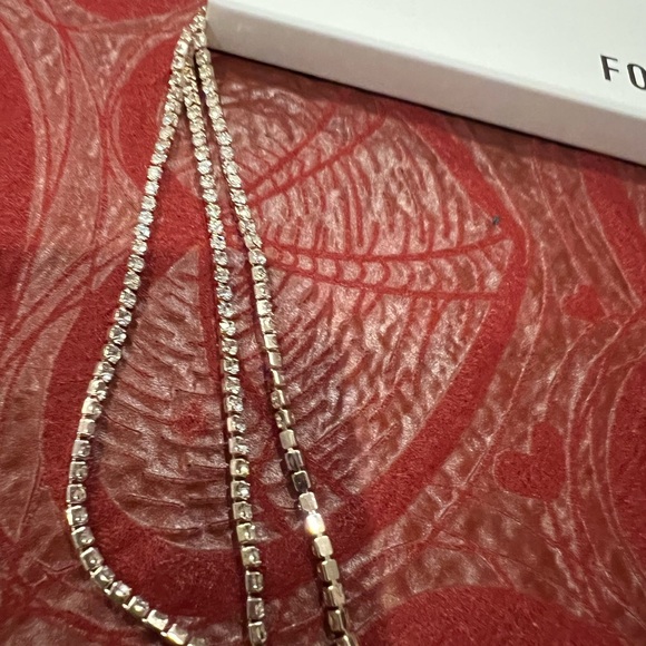 Forever 21 Rose Gold Layered Chain Necklace NWT - Picture 7 of 11
